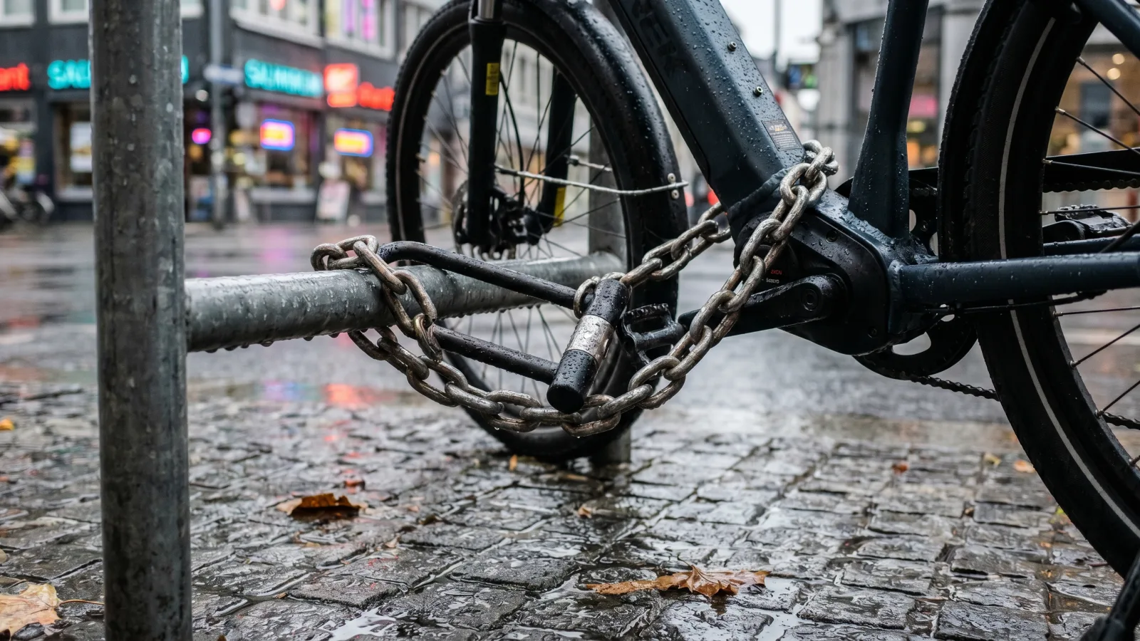 Antivol U sécurisant un vélo électrique, condition de la garantie vol