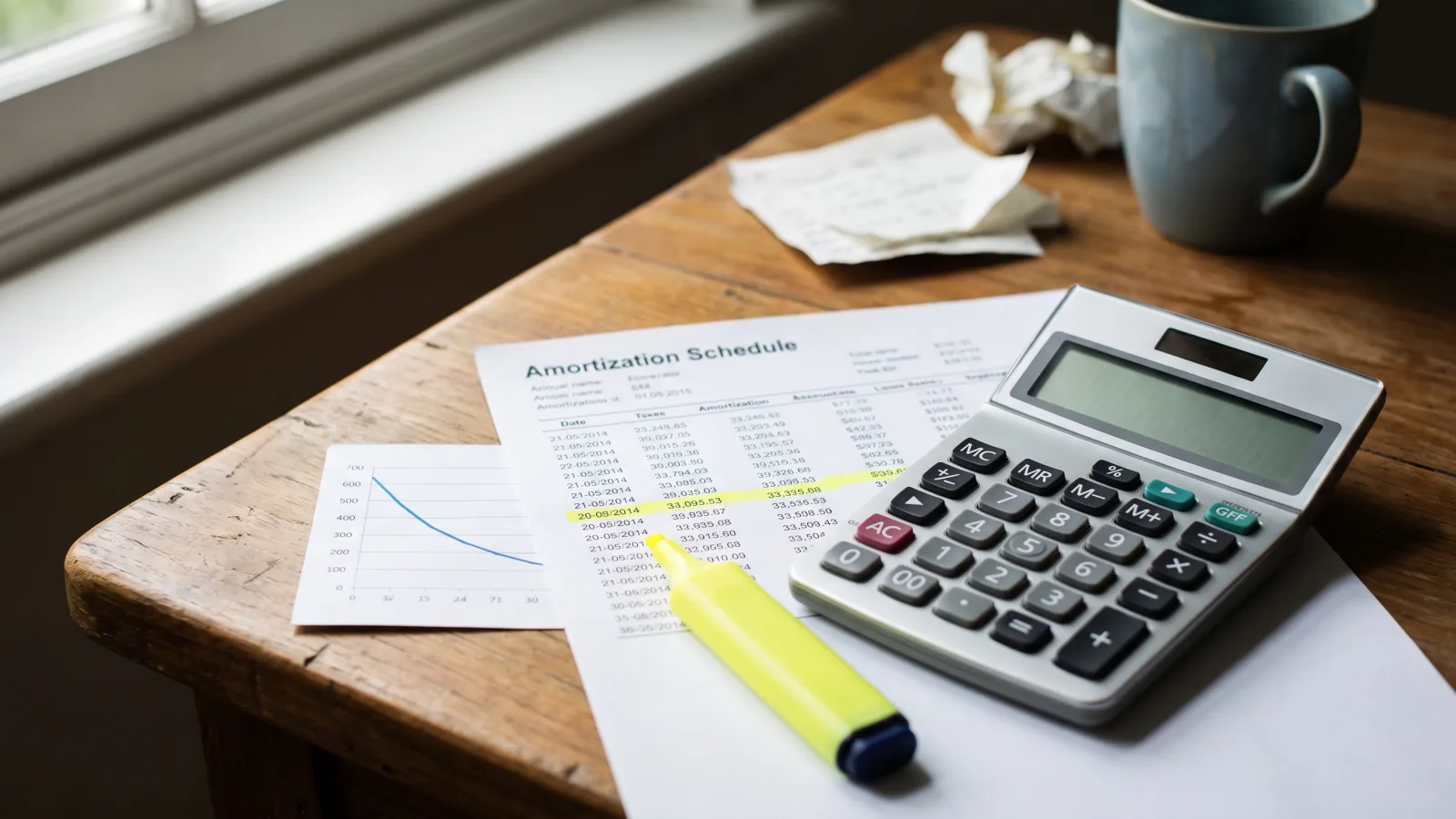Calculatrice et tableau d'amortissement pour comparer les taux d'un rachat de crédit